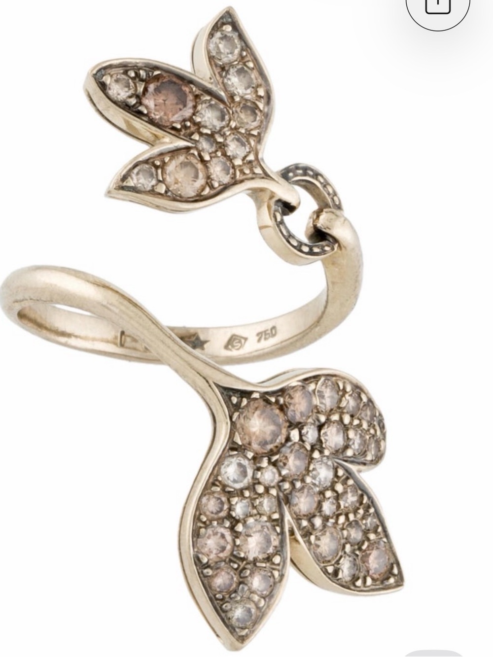 H.Stern Diamond Noble Gold 18K cocktail Hera Ring